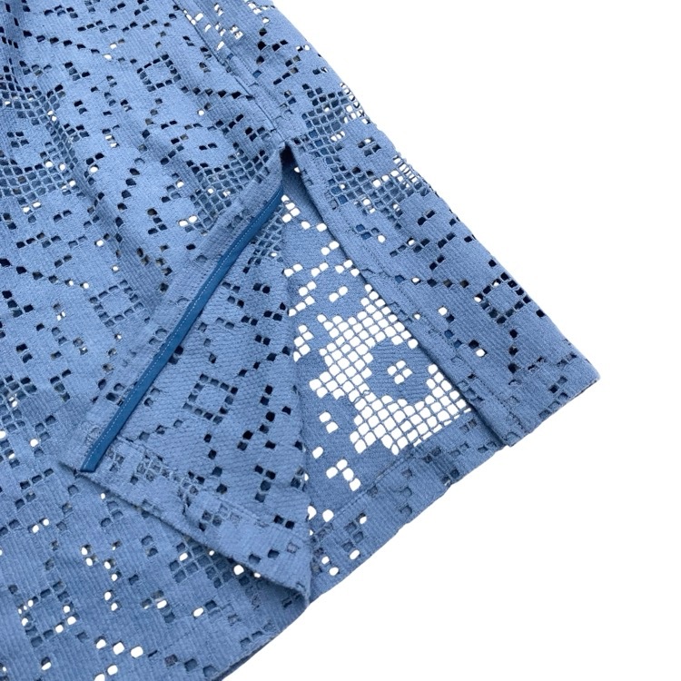 2024AW AKIRANAKA アキラナカ Roberta lace JK オーバーサイズレースジャケット ブルー 2 AR2409