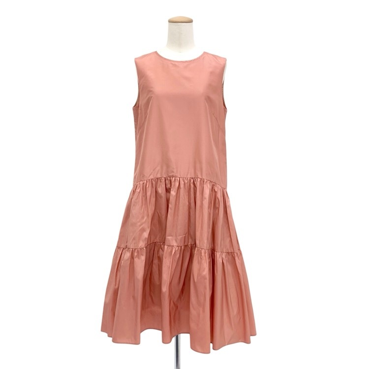 FOXEY フォクシー アマルフィ ドレス シルク ワンピース フレンチコーラル 40 41521-AOOA
