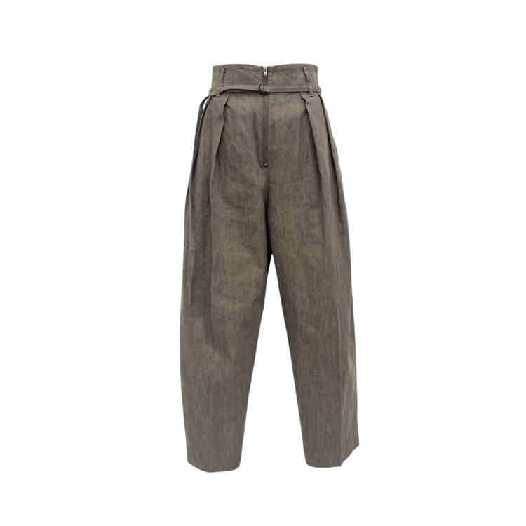 未使用品 2026SS LOHEN ローヘン HIGH WAIST 2TUCK DENIM ハイウエスト2タックデニムパンツ モカ 36 LH26SS-PT076