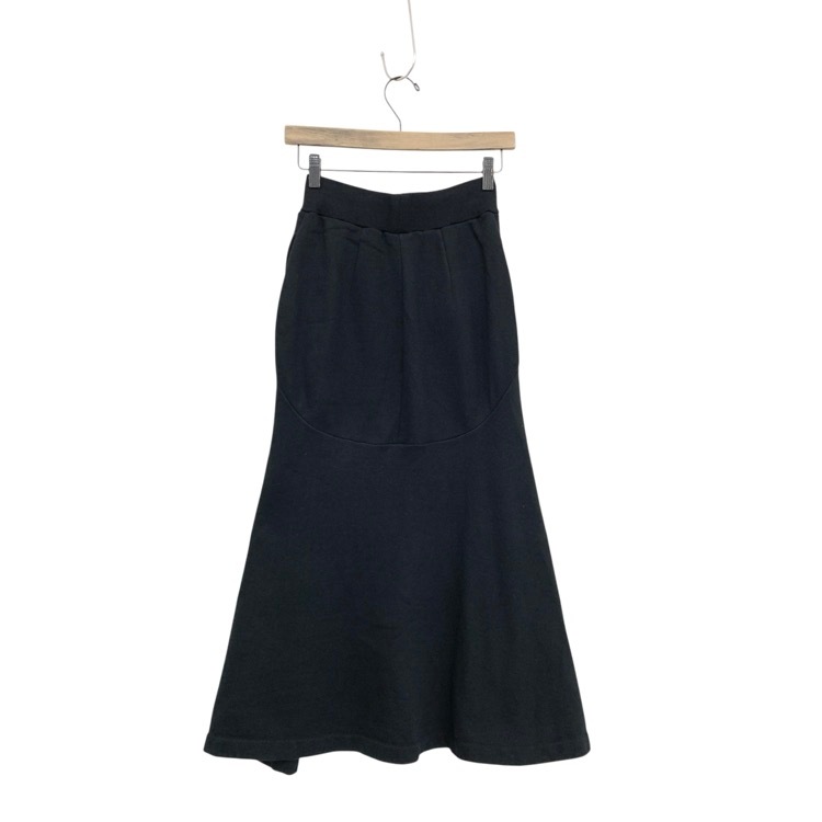 Mame Kurogouchi マメクロゴウチ Floral Motif Embroidered Sweater Skirt フローラル刺繍スウェットスカート ブラック 1 MM22PF-JS719