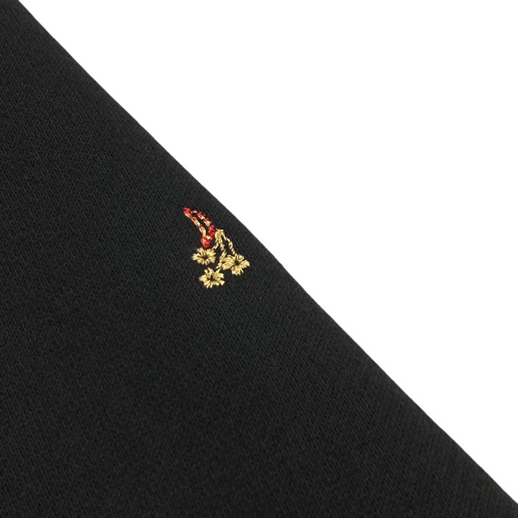 Mame Kurogouchi マメクロゴウチ Floral Motif Embroidered Sweater Skirt フローラル刺繍スウェットスカート ブラック 1 MM22PF-JS719