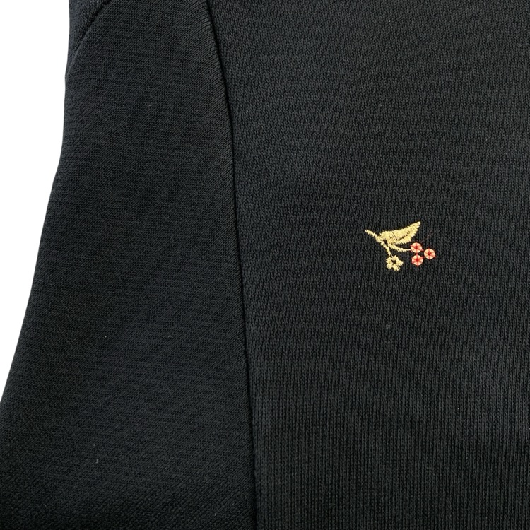 Mame Kurogouchi マメクロゴウチ Floral Motif Embroidered Sweater Skirt フローラル刺繍スウェットスカート ブラック 1 MM22PF-JS719