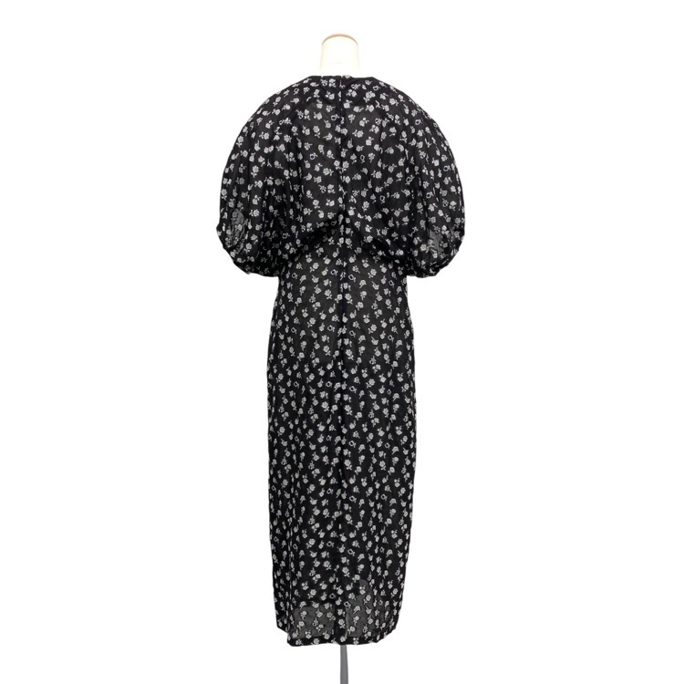 Mame Kurogouchi マメクロゴウチ Floral Jacquard Volume Sleeves Dress 小花柄 ワンピース MM25SS-DR020