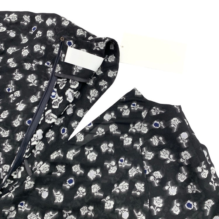 Mame Kurogouchi マメクロゴウチ Floral Jacquard Volume Sleeves Dress 小花柄 ワンピース MM25SS-DR020