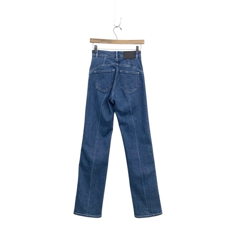 未使用品 2025AW Mame Kurogouchi マメクロゴウチ Stretch Straight Cut Jeans ストレッチストレートカットジーンズ デニム 1 MM25FW-PT060