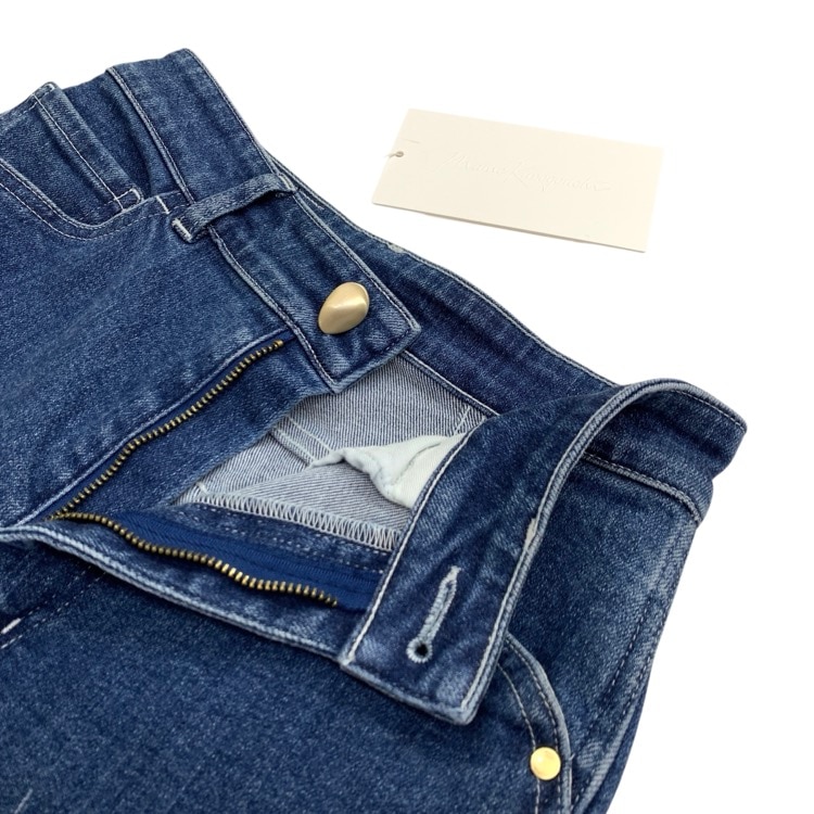 未使用品 2025AW Mame Kurogouchi マメクロゴウチ Stretch Straight Cut Jeans ストレッチストレートカットジーンズ デニム 1 MM25FW-PT060