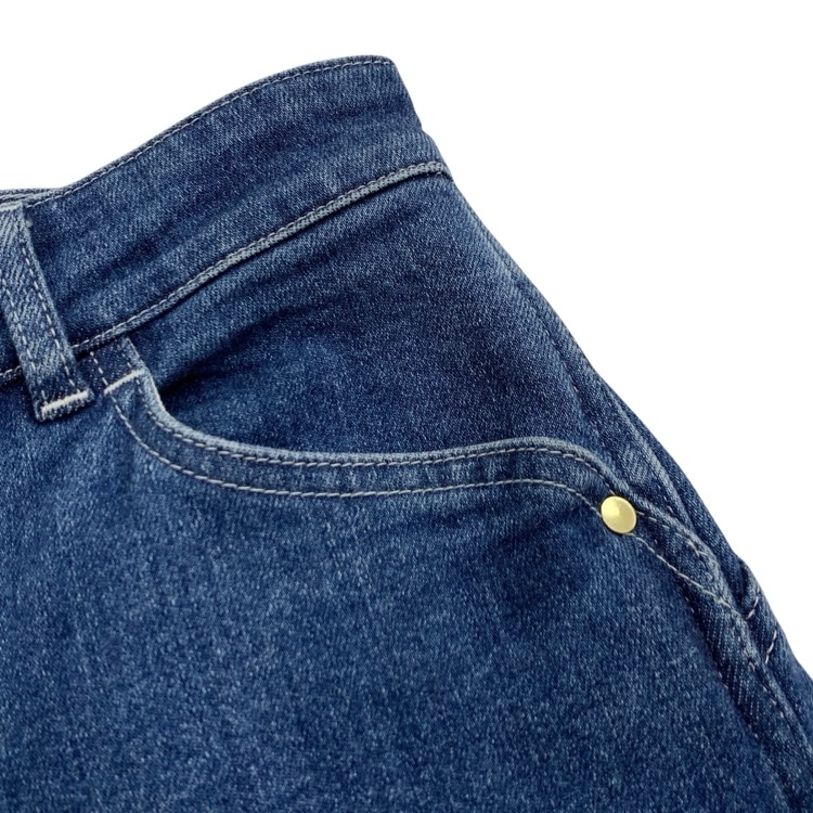 未使用品 2025AW Mame Kurogouchi マメクロゴウチ Stretch Straight Cut Jeans ストレッチストレートカットジーンズ デニム 1 MM25FW-PT060