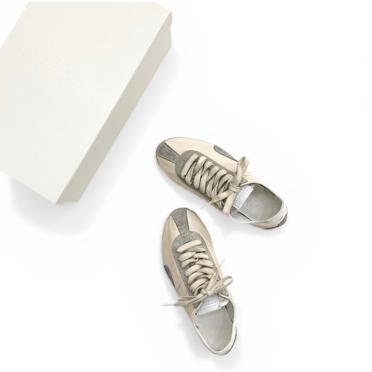 未使用品 2026SS Maison Margiela メゾンマルジェラ SPRONTER LOW TOP スプリンターズロースニーカー クリーム 36 S58WS0269 P7383