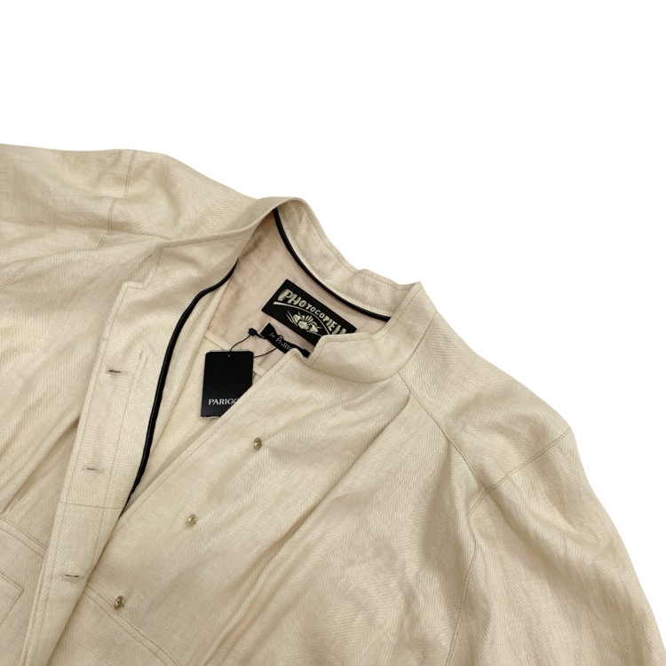 未使用品 PHOTOCOPIEU フォトコピュー Linen short sleeve dress ANNA L パリゴ別注復刻 アナエルドレス ワンピース ベージュ 36 221ANL