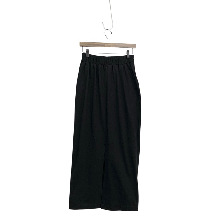 Mame Kurogouchi マメクロゴウチ Cotton Jersey Asymmetric Skirt コットン タイト スカート ブラック 1 MM26FW-JS008
