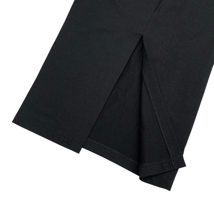 Mame Kurogouchi マメクロゴウチ Cotton Jersey Asymmetric Skirt コットン タイト スカート ブラック 1 MM26FW-JS008