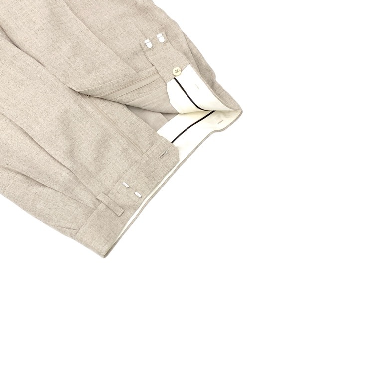 未使用品 Mame Kurogouchi マメクロゴウチ Triacetate Flared Suits Trousers フレアスーツトラウザー パンツ ベージュ 2 MM22PS-PT717