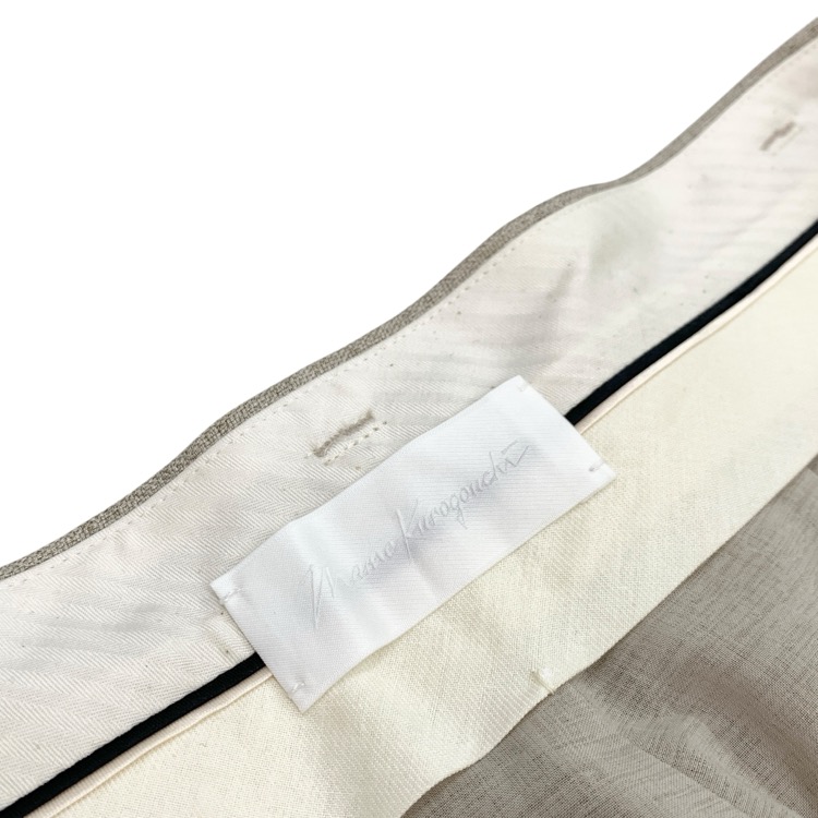 未使用品 Mame Kurogouchi マメクロゴウチ Triacetate Flared Suits Trousers フレアスーツトラウザー パンツ ベージュ 2 MM22PS-PT717
