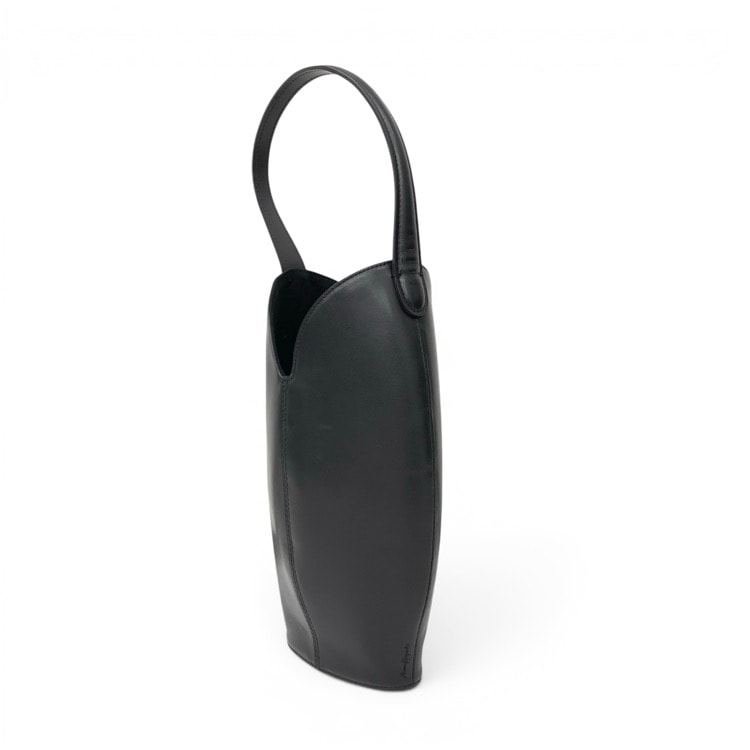 未使用品 2025AW Mame Kurogouchi マメクロゴウチ Sheep Leather Handbag シープレザーハンドバッグ ブラック F MM25FW-AC317