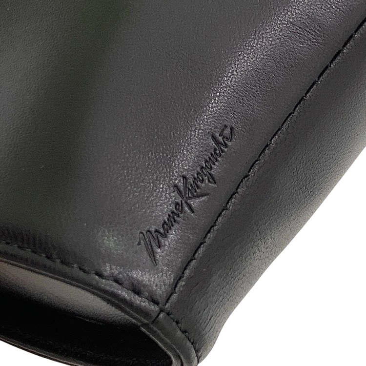 未使用品 2025AW Mame Kurogouchi マメクロゴウチ Sheep Leather Handbag シープレザーハンドバッグ ブラック F MM25FW-AC317