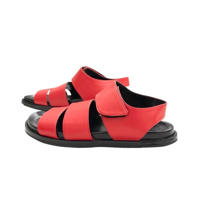 MARNI マルニ Fussbett フスベットべルトサンダル レッド 37 FBMSQ20G03
