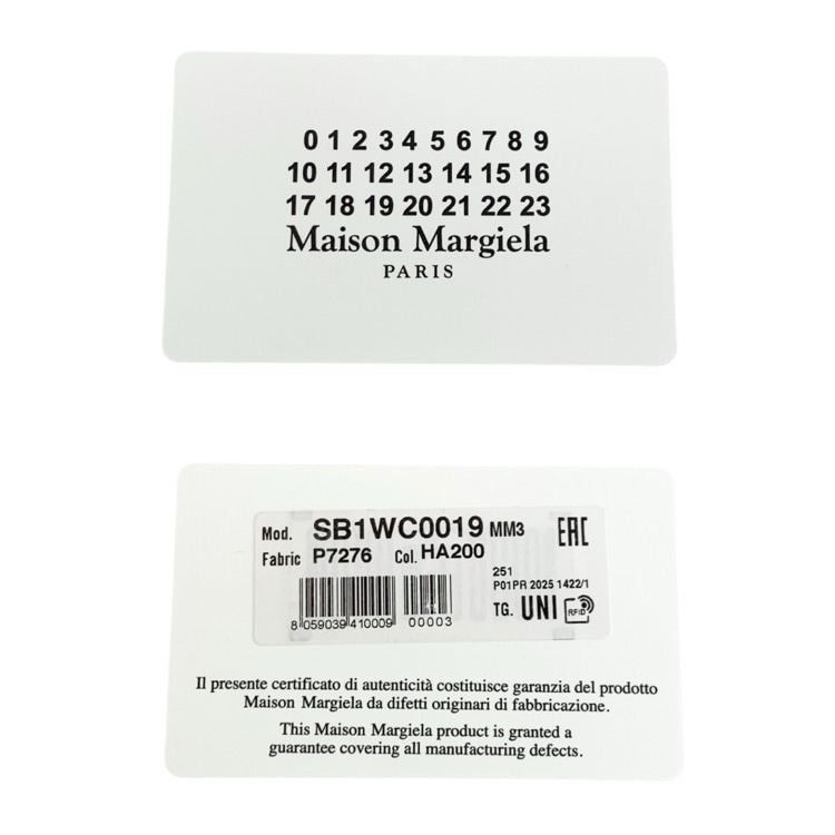 未使用品 2025SS Maison Margiela メゾンマルジェラ CABAS SHOPPING BAG VERTICAL カバスキャンバスショッピングトートバッグ ブラック SB1WC0019 P7276