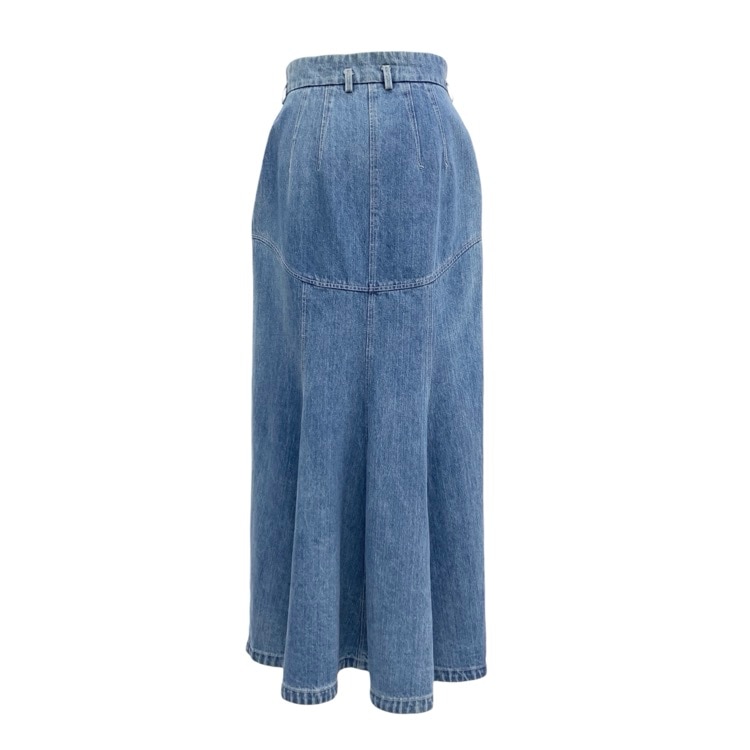 マメクロゴウチスカート Mame Kurogouchi マメ クロゴウチ Floral Embossed Denim Skirt
