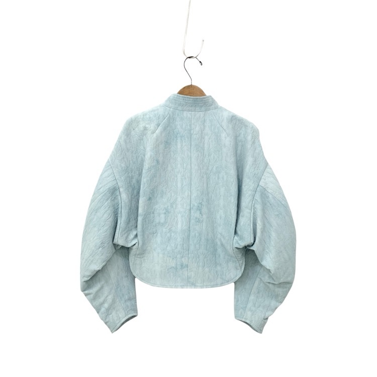 未使用品 2024SS Mame Kurogouchi マメクロゴウチ Unlevel Dyeing Short Jacket ムラ染めジャガード ショートジャケット 1 MM24SS-JK036