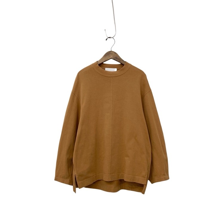 Mame Kurogouchi マメクロゴウチ Cotton Jersey Pullover コットンジャージープルオーバー カットソー ブラウン 1 MM21PS-JS719