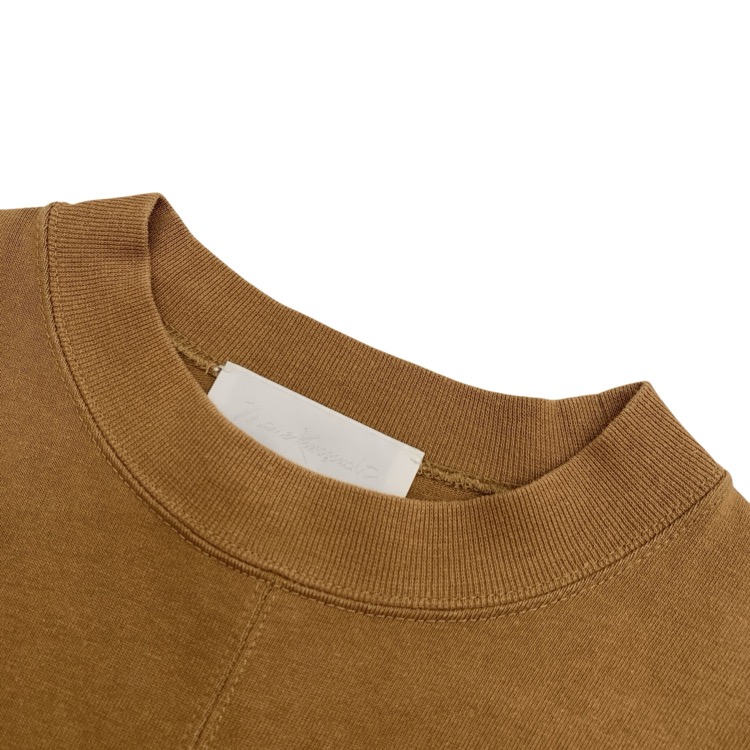 Mame Kurogouchi マメクロゴウチ Cotton Jersey Pullover コットンジャージープルオーバー カットソー ブラウン 1 MM21PS-JS719