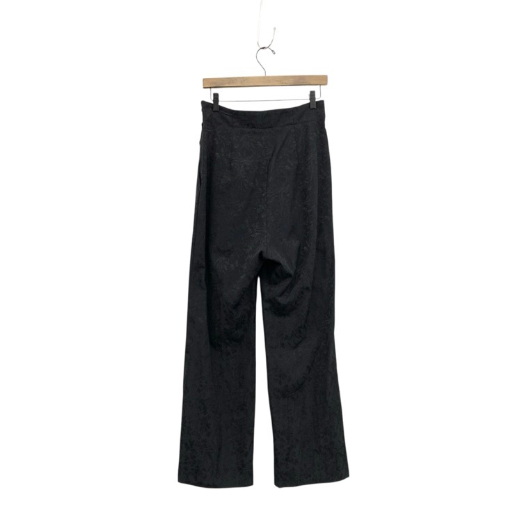 Mame Kurogouchi マメクロゴウチ フローラルジャガードドレープパンツ ブラック 3 MM20SS-PT014
