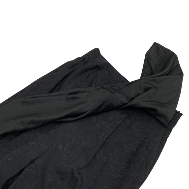 Mame Kurogouchi マメクロゴウチ フローラルジャガードドレープパンツ ブラック 3 MM20SS-PT014