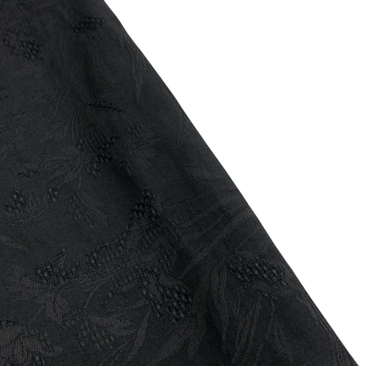 Mame Kurogouchi マメクロゴウチ フローラルジャガードドレープパンツ ブラック 3 MM20SS-PT014