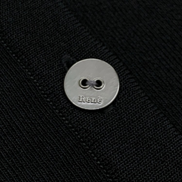 Rene ルネ カーディガン ブラック Rene ルネ カーディガン ブラック 36 6822190 古着・ブランド服の