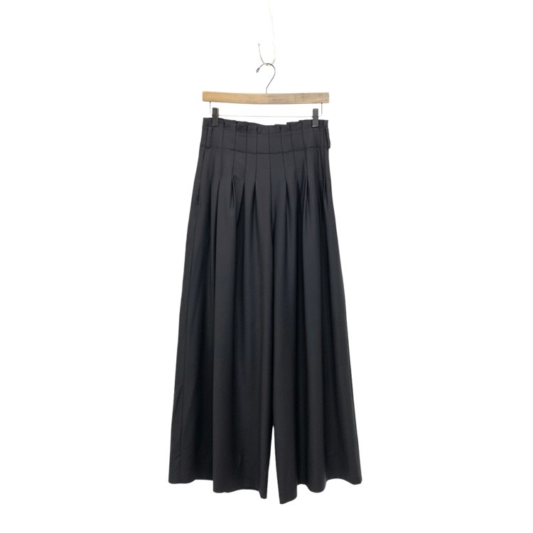 2025AW deres デレス Elan pants ウエストタックワイドパンツ ダークネイビー 1 DER25AW-PT-001