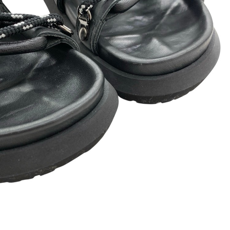 sacai サカイ Double Lace Up Sandals ダブルレースアップサンダル ブラック 36 21-05489