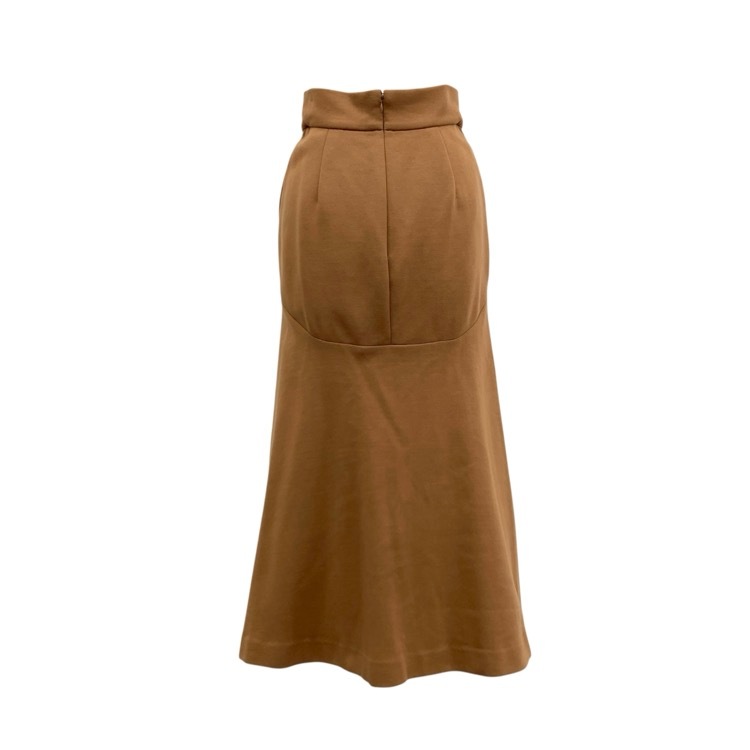 Mame Kurogouchi マメクロゴウチ Double Face Jersey Flared Skirt ダブルフェイスジャージーフレア スカート ブラウン 1 MM21PS-JS706