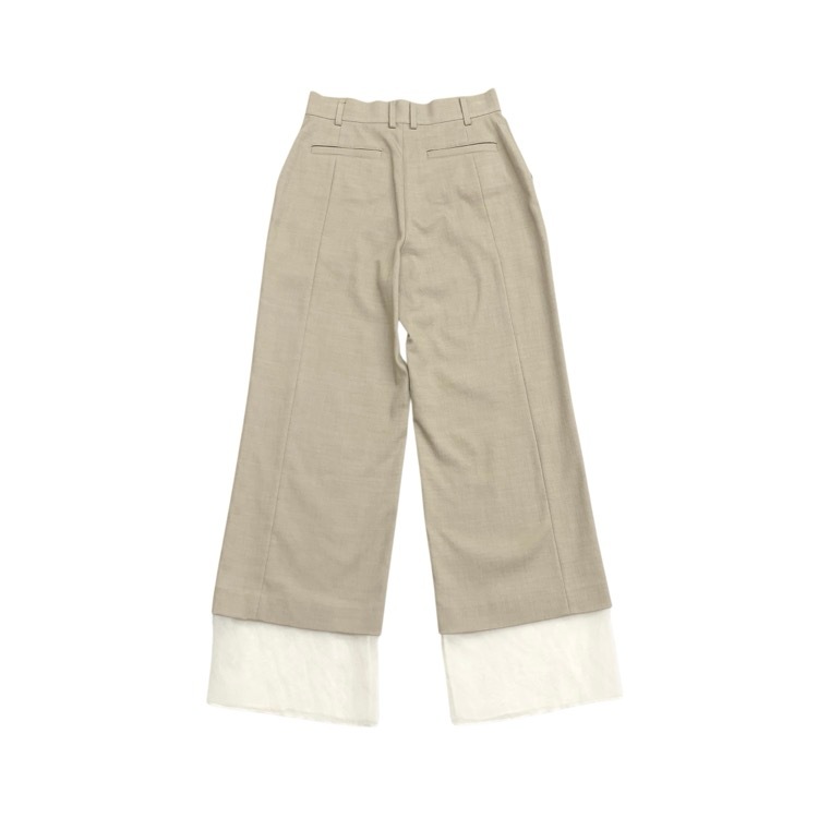 未使用品 ADORE アドーア ヘビーオックスシアードッキング パンツ ベージュ 36 531-2130206