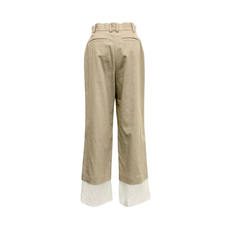 未使用品 ADORE アドーア ヘビーオックスシアードッキング パンツ ベージュ 36 531-2130206