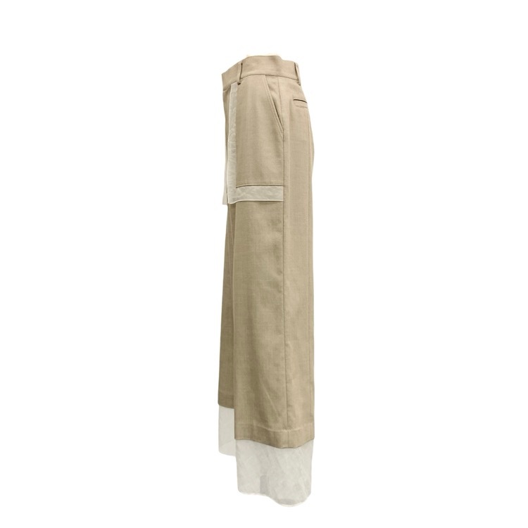 未使用品 ADORE アドーア ヘビーオックスシアードッキング パンツ ベージュ 36 531-2130206