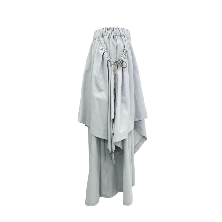 UJOH ウジョー ストライプオーバーサイズベスト&スカート ライトブルー 2 U751-V51-102/U751-S03-102