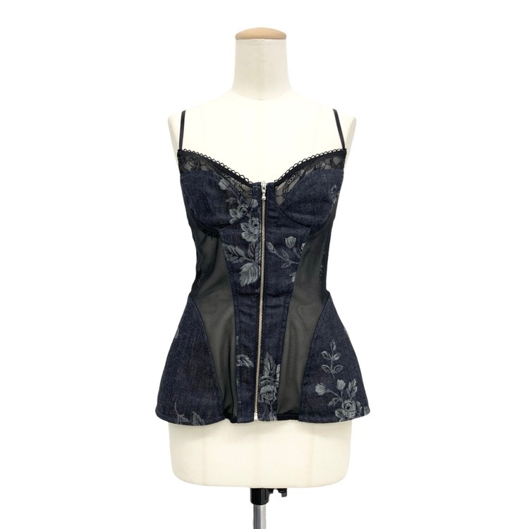2025SS FETICO フェティコ ROSE DENIM BUSTIER ローズデニムビスチェ マルチ 1 FTC252-0101
