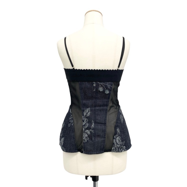 2025SS FETICO フェティコ ROSE DENIM BUSTIER ローズデニムビスチェ マルチ 1 FTC252-0101
