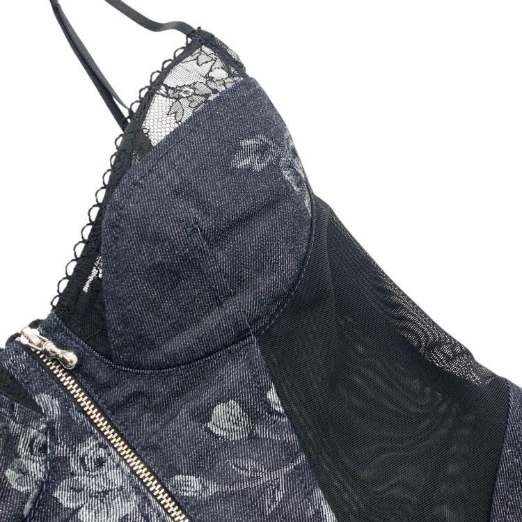 2025SS FETICO フェティコ ROSE DENIM BUSTIER ローズデニムビスチェ マルチ 1 FTC252-0101