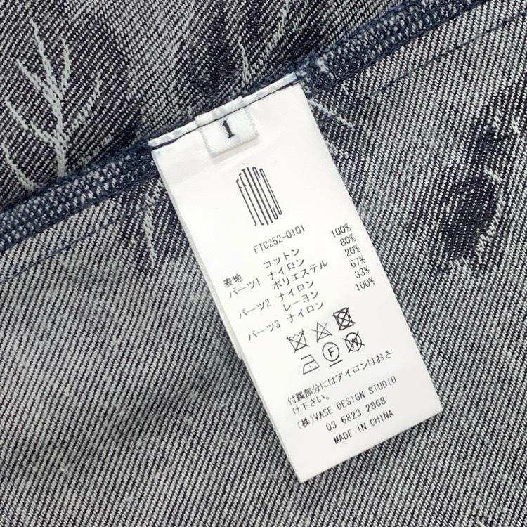 2025SS FETICO フェティコ ROSE DENIM BUSTIER ローズデニムビスチェ マルチ 1 FTC252-0101