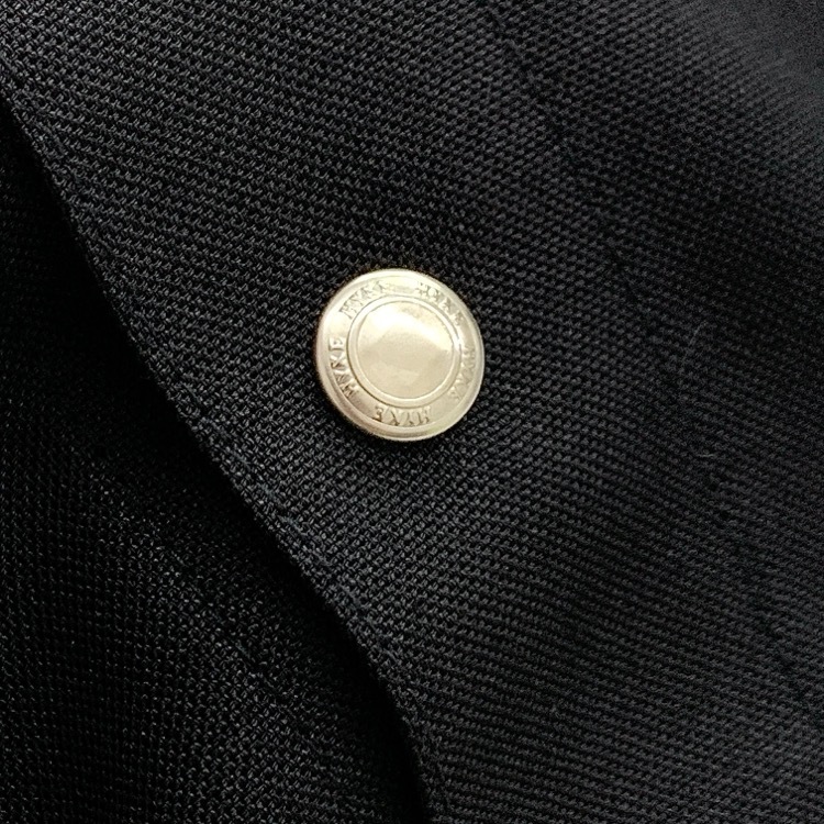 2025SS HYKE ハイク OXFORD BALLOON SLEEVE JACKET/ TYPE3 オックスフォードバルーンスリーブ ジャケット タイプ3 ブラック 2 251-17501