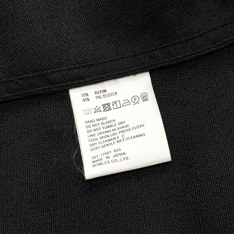 2025SS HYKE ハイク OXFORD BALLOON SLEEVE JACKET/ TYPE3 オックスフォードバルーンスリーブ ジャケット タイプ3 ブラック 2 251-17501