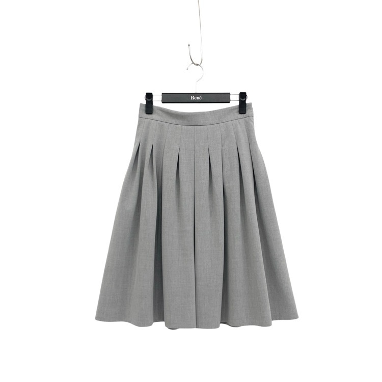 Rene basic ルネ フレアスカート グレー 36 5034920