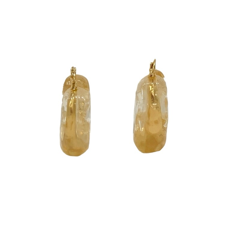 Mame Kurogouchi マメクロゴウチ Drift Ice Pierce 流氷ピアス ゴールド MM20FW-AC302