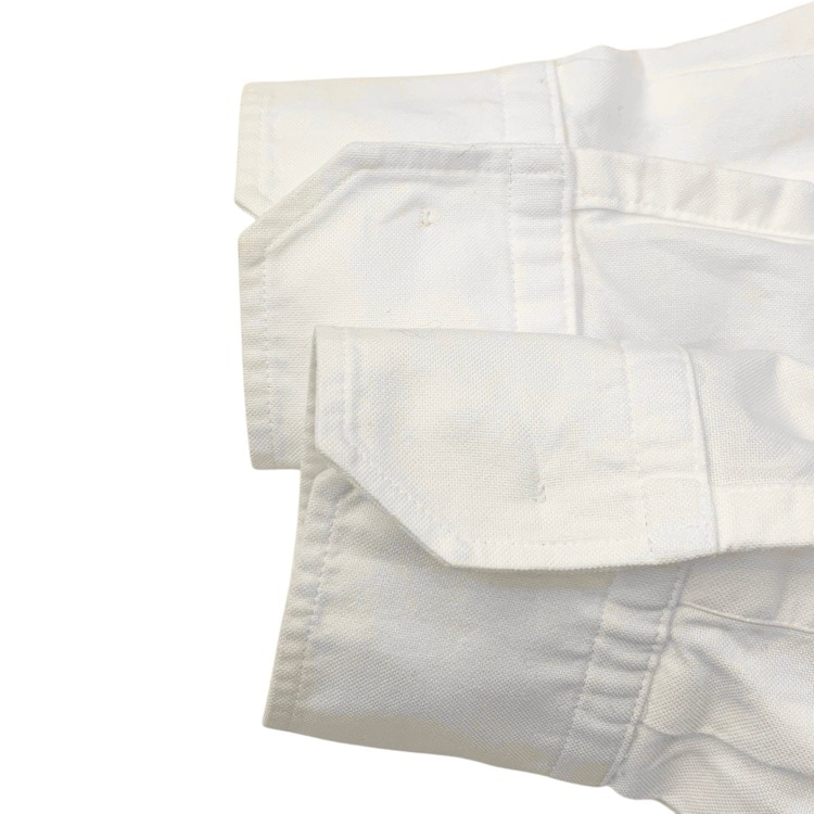 HYKE ハイク OXFORD B.D. SHIRT オックスフォードシャツ スリットディテール ホワイト 1 251-15245