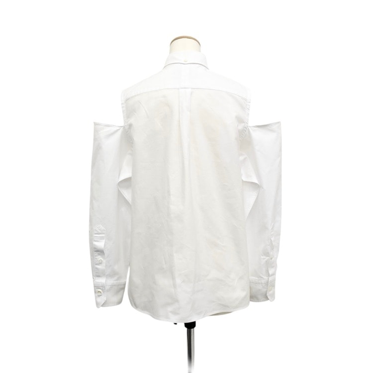 HYKE ハイク OXFORD B.D. SHIRT オックスフォードシャツ スリットディテール ホワイト 1 251-15245