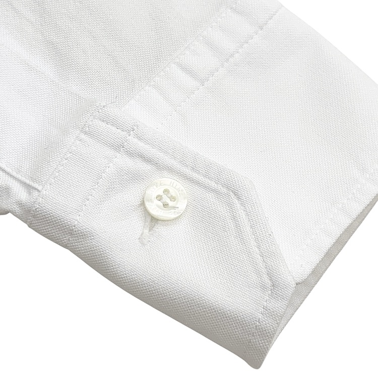 HYKE ハイク OXFORD B.D. SHIRT オックスフォードシャツ スリットディテール ホワイト 1 251-15245