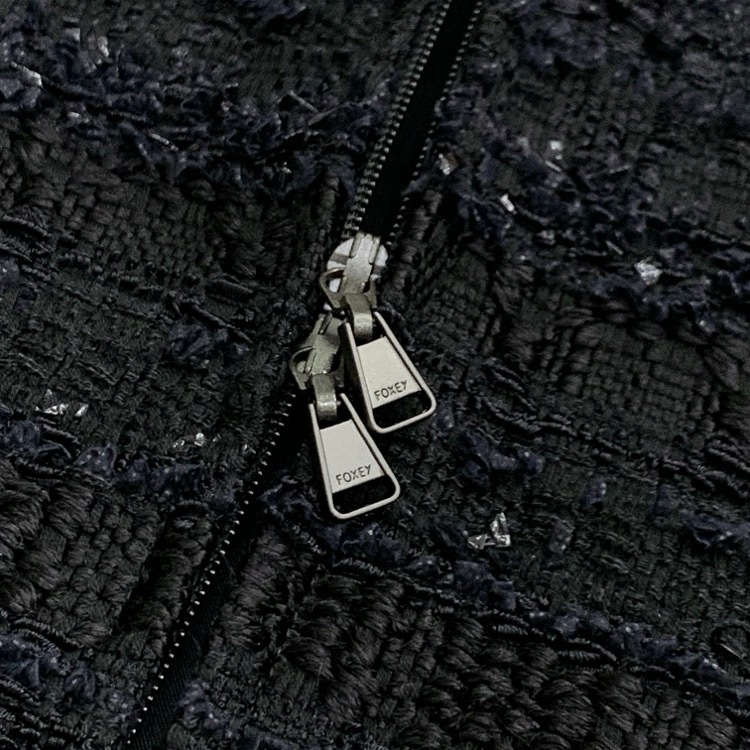FOXEY フォクシー ドレス ヌーヴォー ブラック ネイビー 38 43974-AOOX