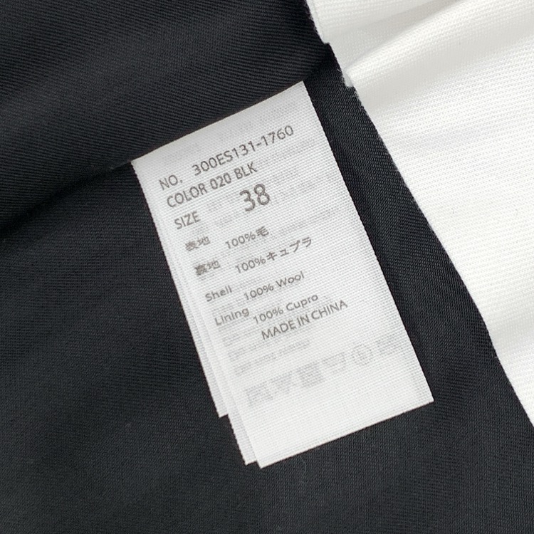 ENFOLD エンフォルド HALF TROUSERS ハーフトラウザーショートパンツ ブラック 38 300ES131-1760