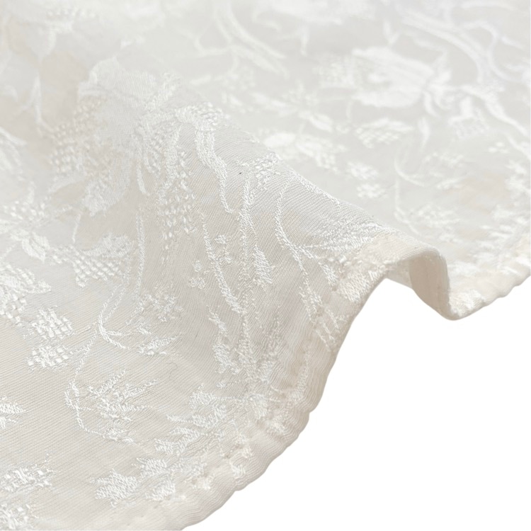 Mame Kurogouchi マメクロゴウチ Floral Jacquard Shirt ジャガード織 ブラウス エクリュ 1 MM25FW-SH020